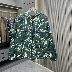 ルイヴィトン スーパー コピー モノグラム 溢れる ブラウン フーディー ジャケット LOUIS VUITTON