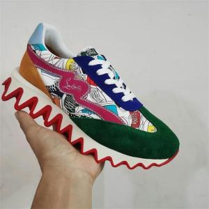 CHRISTIAN LOUBOUTIN コピー スニーカー カラフル アーティスティック ウェーブソール  クリスチャンルブタン