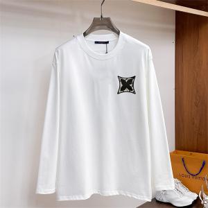 ルイヴィトン コピー モダン 精巧 上質 モノグラムエンブレム 長袖 Tシャツ LOUIS VUITTON