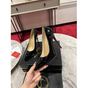 クリスチャンルブタン Christian Louboutin コピー ブラック エナメル パンプス ヒール8cm レッドソール レディース