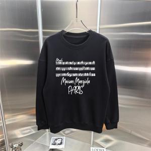メゾンマルジェラ コピー トレーナー 音符デザイン モード ブラック Maison Margiela