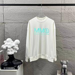 Maison Margiela スーパーコピー パーカー MM6 ロゴ ブルー プリント メゾンマルジェラ