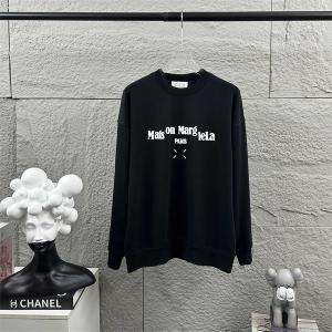 メゾンマルジェラ スーパーコピー パーカー 分解ロゴ デザイン ブラック Maison Margiela