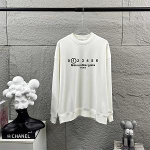 Maison Margiela コピー トレーナー 数字ロゴ モノクロ クラシック メゾンマルジェラ