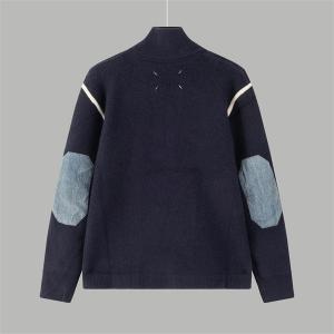 Maison Margiela スーパーコピー ハーフジップ ニット エルボーパッチ メゾンマルジェラ