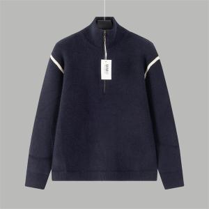 Maison Margiela スーパーコピー ハーフジップ ニット エルボーパッチ メゾンマルジェラ