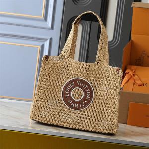 LOUIS VUITTON スーパーコピー ナチュラル 優雅 ラフィア トートバッグ ルイヴィトン