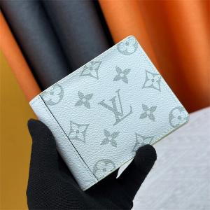 ルイヴィトン スーパーコピー シンプル 高級 グレー モノグラム 二つ折り財布 LOUIS VUITTON