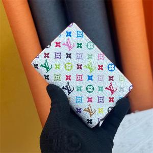 ルイヴィトン スーパーコピー カジュアル 可愛い マルチカラー 二つ折り財布 LOUIS VUITTON