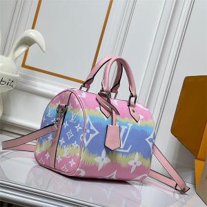 LOUIS VUITTON コピー 華やか 上質 ネイビー モノグラム ボストンバッグ ルイヴィトン