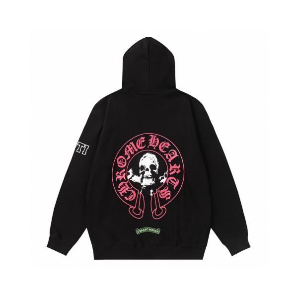 クロムハーツ スーパーコピー パーカー 希少 スカルデザイン ブラック かっこいい CHROME HEARTS