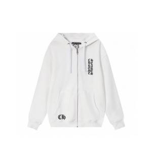 CHROME HEARTS スーパーコピー ジップパーカー 重厚 上品 ゴシックロゴ ブラック クロムハーツ