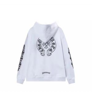 CHROME HEARTS コピー ジップパーカー モード 清潔感 ホースシュー ホワイト クロムハーツ