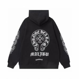 クロムハーツ スーパーコピー ジップパーカー 大胆 洗練 ホースシュー ブラック CHROME HEARTS