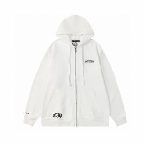 CHROME HEARTS 偽物 ジップパーカー 独創 洗練 St.Barth デザイン ブラックホワイト クロムハーツ
