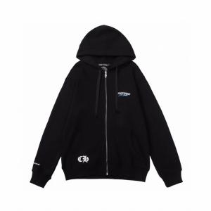 CHROME HEARTS 偽物 ジップパーカー 独創 洗練 St.Barth デザイン ブラックホワイト クロムハーツ
