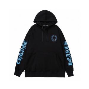CHROME HEARTS 偽物 パーカー 爽快 魅力 ブルークロスデザイン ブラックホワイト クロムハーツ