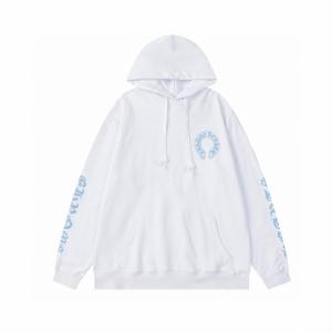 CHROME HEARTS 偽物 パーカー 爽快 魅力 ブルークロスデザイン ブラックホワイト クロムハーツ