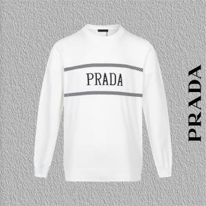 プラダ コピー ニット セーター 高級仕立て モダン クラシック ロゴライン デザイン PRADA