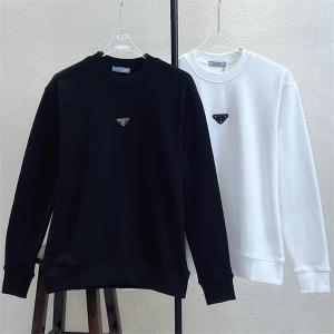 PRADA コピー スウェット シンプル カジュアル モダン ブラック＆ホワイト N級品 PRADA