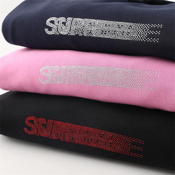 Supreme コピー 激安 シュプリーム × スワロフスキー コラボ FW25 Motion Logo パーカー フーディ 幻影クリスタルロゴ ストリート 男女兼用 高品質コットン 裏起毛 スウェット