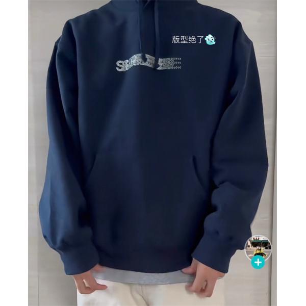 Supreme コピー 激安 シュプリーム × スワロフスキー コラボ FW25 Motion Logo パーカー フーディ 幻影クリスタルロゴ ストリート 男女兼用 高品質コットン 裏起毛 スウェット