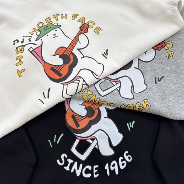 ノースフェイス コピー トレーナー ベーシック 快適 カジュアル クマギター柄 THE NORTH FACE