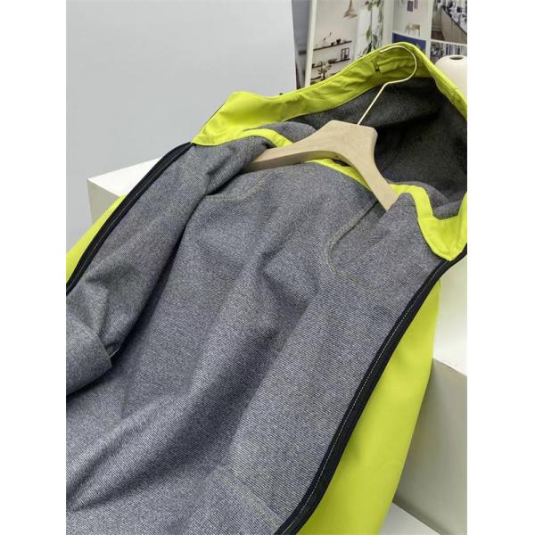 THE NORTH FACE 偽物 ジャケット スポーティ スタイリッシュ 防風 イエローグレー ノースフェイス