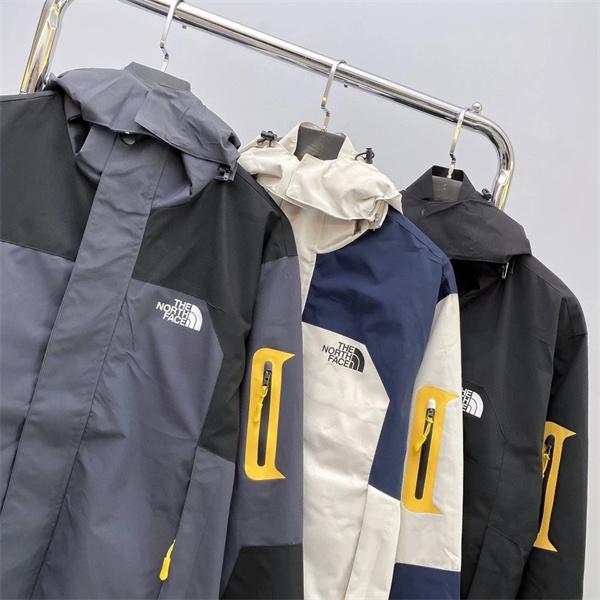 ノースフェイス コピー マウンテンパーカー スポーティ 機能的 防水 グレーネイビー THE NORTH FACE