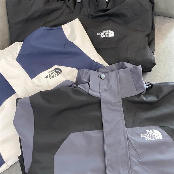 ノースフェイス コピー マウンテンパーカー スポーティ 機能的 防水 グレーネイビー THE NORTH FACE