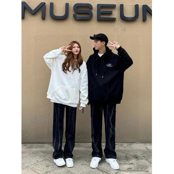 THE NORTH FACE コピー ペアルック パーカー カジュアル トレンド 快適 ブラックホワイト ノースフェイス