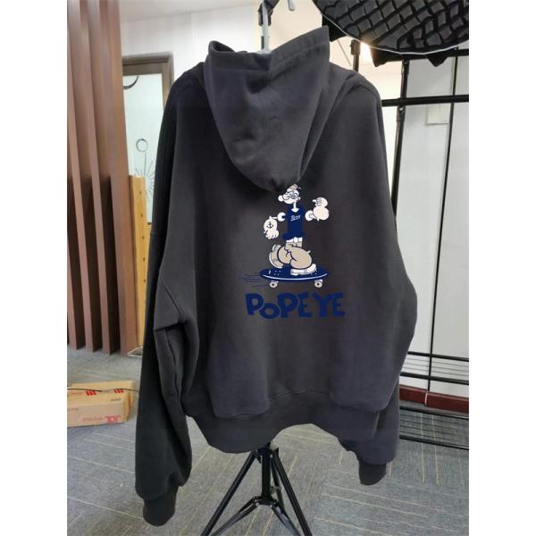 ノースフェイス コピー パーカー ポパイ柄 キュート 個性 おしゃれ ホワイト おすすめ THE NORTH FACE