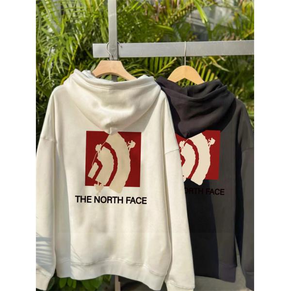 THE NORTH FACE 偽物 パーカー アート風 デザイン感 個性派 ホワイト プレミアム ノースフェイス