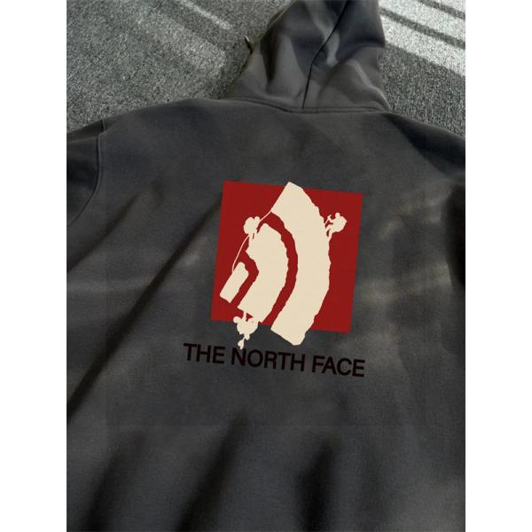 THE NORTH FACE 偽物 パーカー アート風 デザイン感 個性派 ホワイト プレミアム ノースフェイス