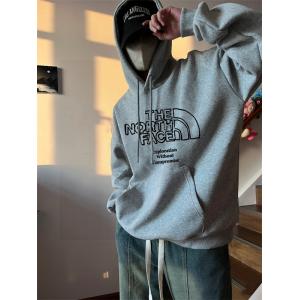 THE NORTH FACE スーパーコピー パーカー シンプルロゴ クラシック グレー カジュアル ノースフェイス