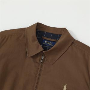 Ralph Lauren 激安 ラルフローレン 哈林顿ジャケット メンズ レディース兼用 ブラウン 綿100% 刺繍ロゴ RL12168 カジュアル アウター 易梦玲同款