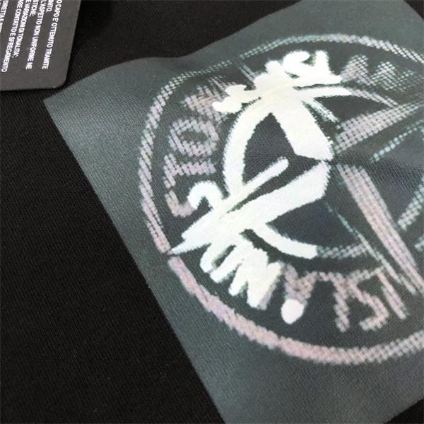 STONE ISLAND スーパーコピー 長袖ｔシャツ限定 ワンポイントロゴ 上品 ブラック ストーンアイランド
