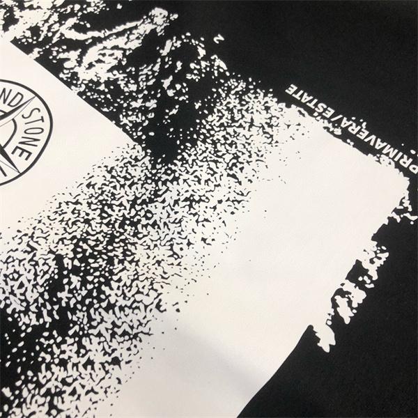 ストーンアイランド 長袖ｔシャツ偽物 トレンド グラフィックデザイン 高品質 ホワイト STONE ISLAND