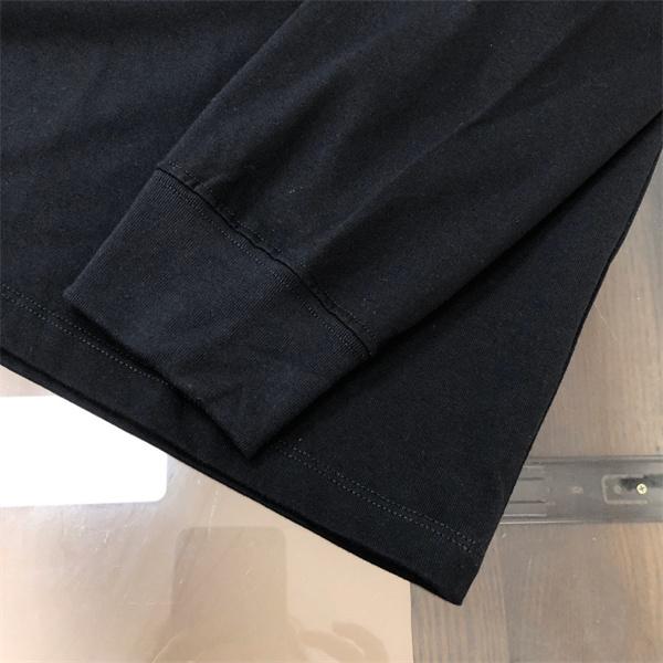 STONE ISLAND長袖ｔシャツ スーパーコピー  人気 上質 ピンクコンパスロゴ ブラック ストーンアイランド