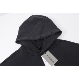 BALENCIAGA コピー 激安 バレンシアガ 25SS 新作 フーディ パーカー メンズ レディース兼用 ヴィンテージ加工 オーバーサイズ ストリート カジュアル トレーナー