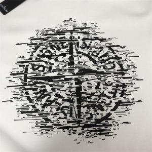 STONE ISLAND コピー パーカー 秋コーデ トレンド 上質 グリッチロゴ ブラック ストーンアイランド
