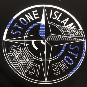 ストーンアイランド 偽物 パーカー 秋スタイル 高級 人気 ブルーコンパスロゴ ブラック STONE ISLAND