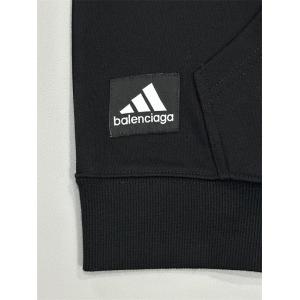 BALENCIAGA コピー 激安 バレンシアガ コラボ風 ロゴフーディ パーカー メンズ レディース兼用 ブラック スポーツ カジュアル ストリート 長袖 トップス