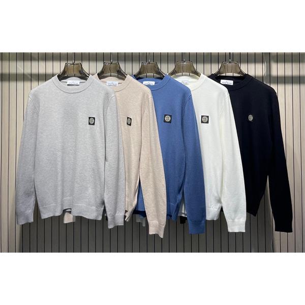 STONE ISLAND 偽物 セーター 上品 シンプル クルーネック おしゃれ ストーンアイランド