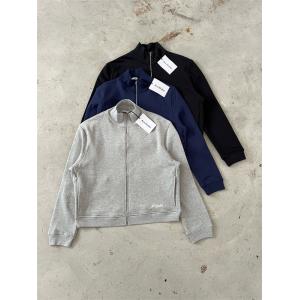 Acne Studios コピー 激安 アクネステュディオズ 25AW 新作 ロゴ刺繍 ジップスウェット メンズ レディース兼用 ハイネック ジャケット風 トップス カジュアル