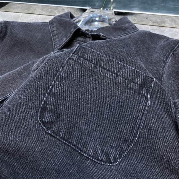 CHROME HEARTS スーパーコピー モダン 高品質 ブラックデニムシャツ シンプルデザイン クロムハーツ