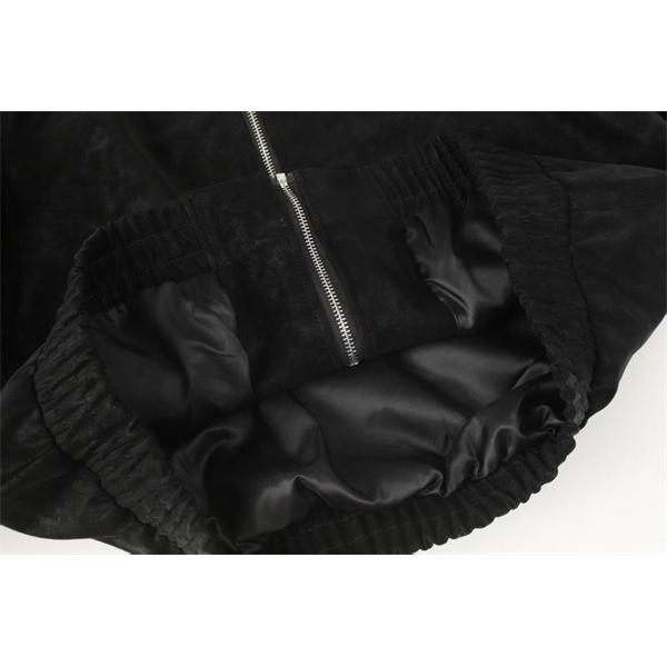 CHROME HEARTS 偽物 シンプル 上質 スエードジャケット ワンポイントクロス クロムハーツ