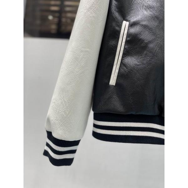 クロムハーツ スーパーコピー 高品質 モダン レザースタジャン ホワイトスリーブ CHROME HEARTS