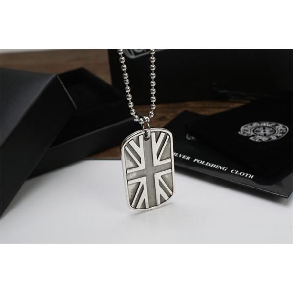 クロムハーツ コピー 高品質 クール ネックレス ユニオンジャックプレート CHROME HEARTS