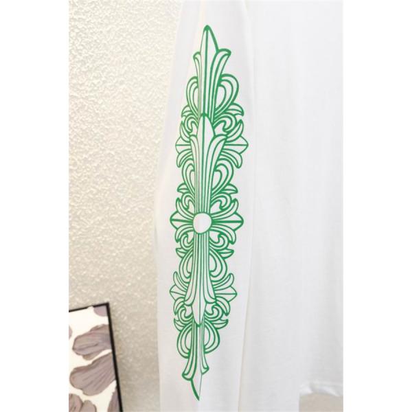 CHROME HEARTS 偽物 トレンド感 溢れる カジュアルモダン 長袖Tシャツ カラーロゴアクセント クロムハーツ